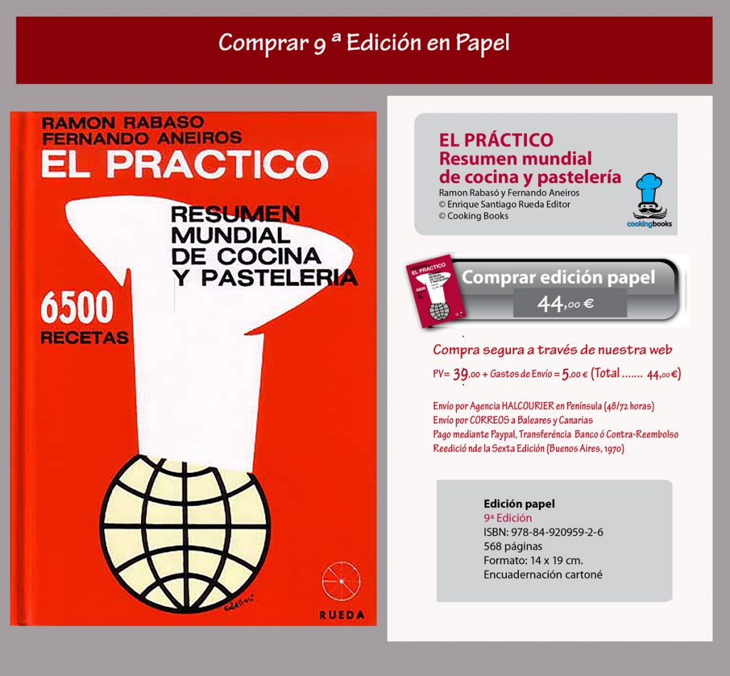 Comprar libro El PRACTICO - 6500 Recetas- Resumen mundial de Cocina y Pastelería