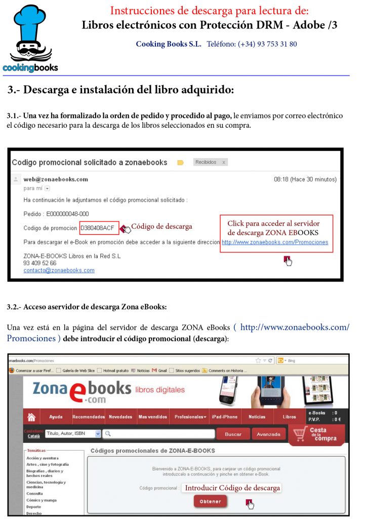 Instalar libro El Práctico, 6500 recetas - Edición digital