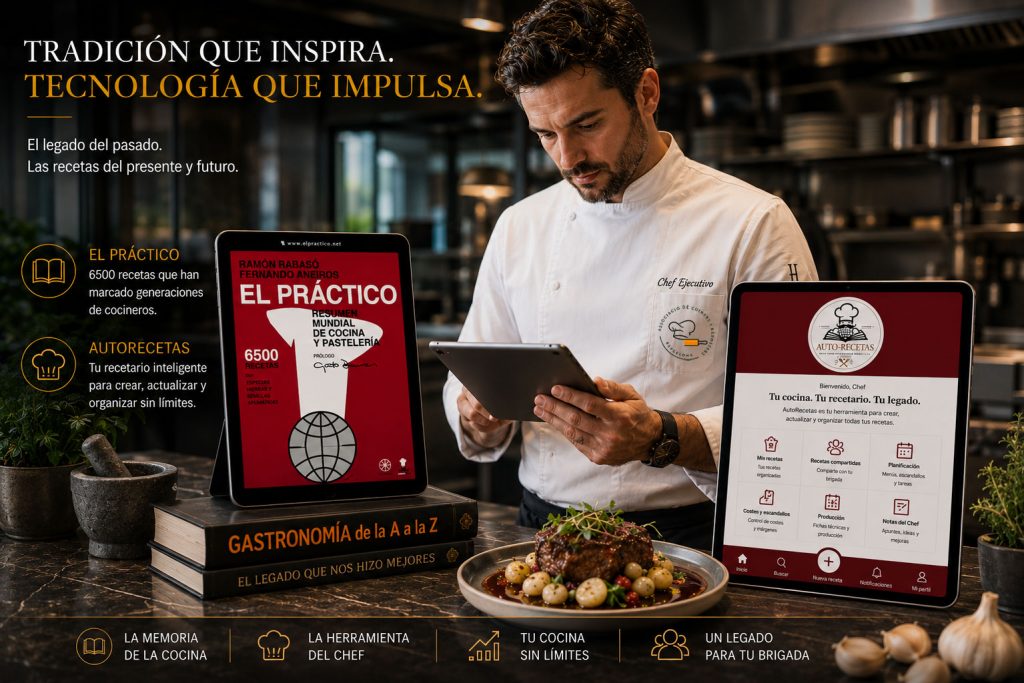 AutoRecetas y EL PRÁCTICO 6500 Recetas: tradición y futuro en una misma cocina