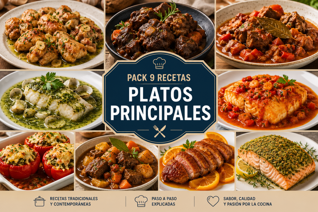 APK Android AUTO-RECETAS - EL PRACTICO. - Pack 9 Recetas PLATOS PRINCIPALES