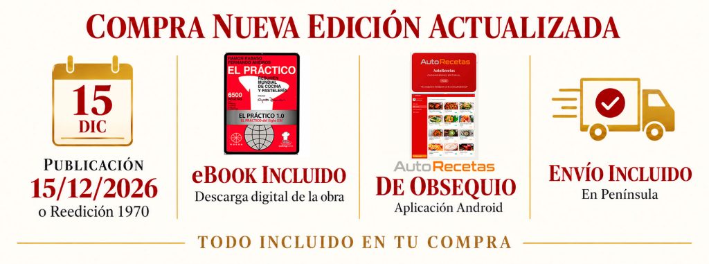 Reserva y COMPRA de Nueva Edición actualizada El Practico 6500 recetas RUEDA & Cooking Books