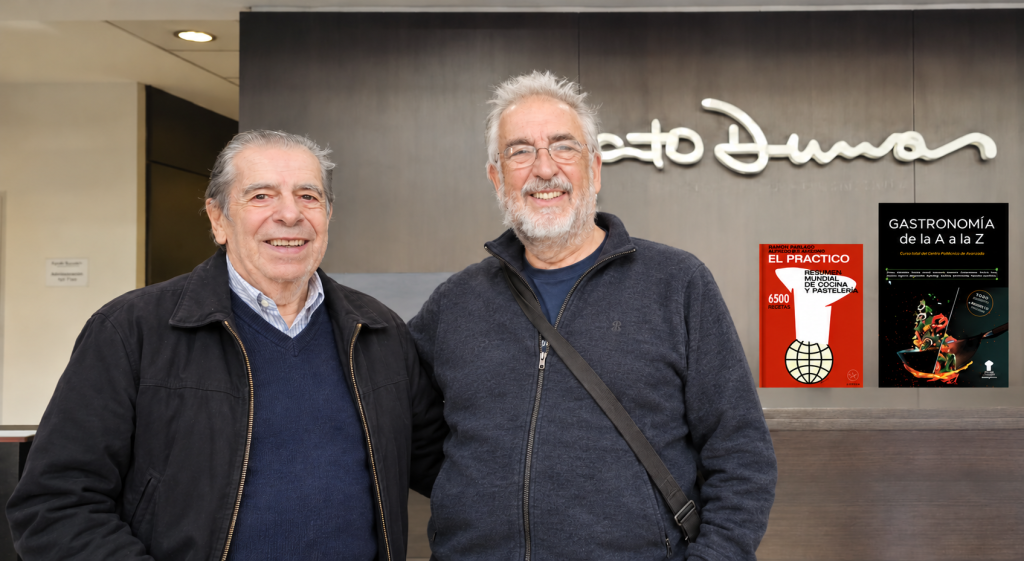 Enrique Santiago Rueda y Carlos Ruiz del Castillo en en el Instituto Gato Dumas (2025)