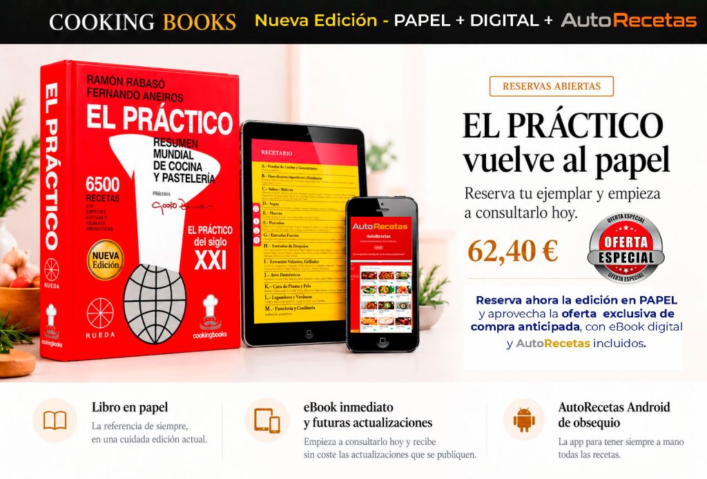 Reserva y COMPRA de Nueva Edición actualizada El Practico 6500 recetas RUEDA & Cooking Books